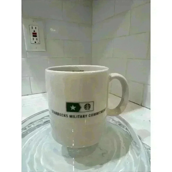 2018 Starbucks Military Commitment Ceramic Mug 14 fl oz Made in USA Veterans - Picture 1 of 13